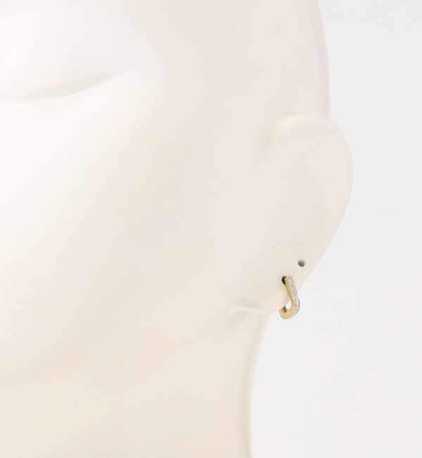 TOMORROWLAND GOODS「Otiumberg. Pave Edged Square フープピアス」|ピアス|