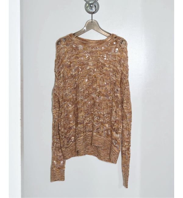  「TAAKK MOHAIR KNIT TA25AW-KN035：ニット」|ニット・セーター|イエロー