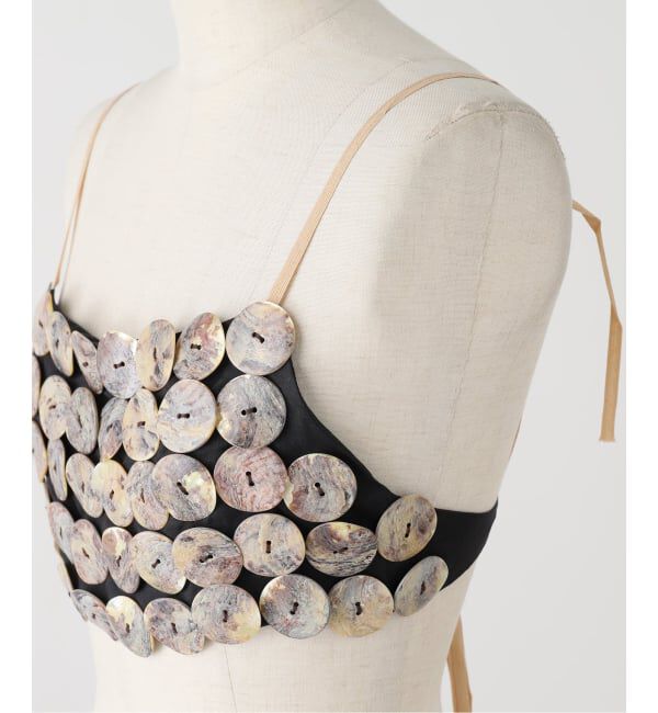  「PONTI SHELL BUTTON TOP PO2R014：ビスチェ」|シャツ・ブラウス|