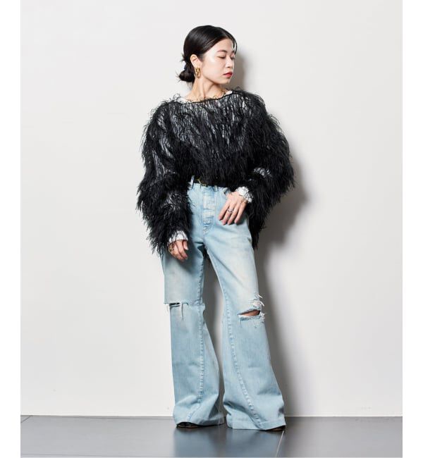  「TANAKA FLARE JEAN TROUSERS ST-107-25-IC：デニムパンツ」|デニム|