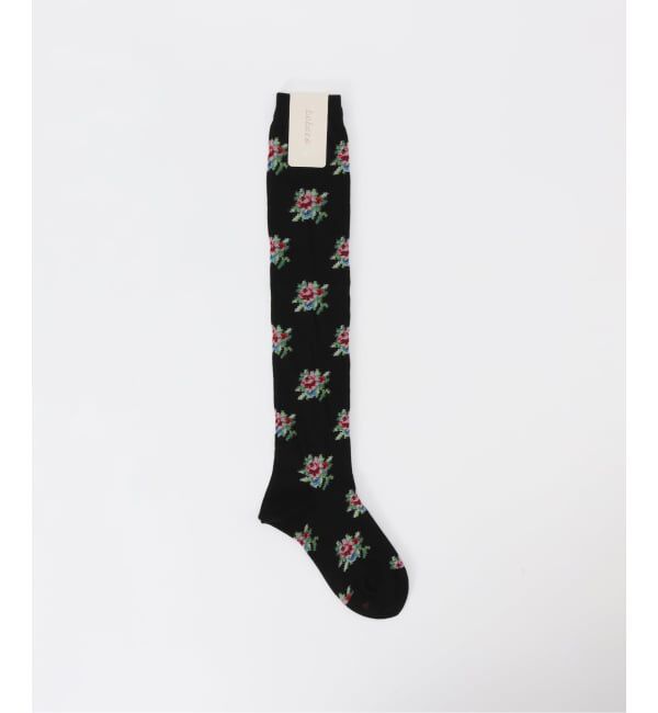  「Babaco ROSE KNEE HIGH SOCKS BA02-BN67HS：靴下」|ソックス|ブラック