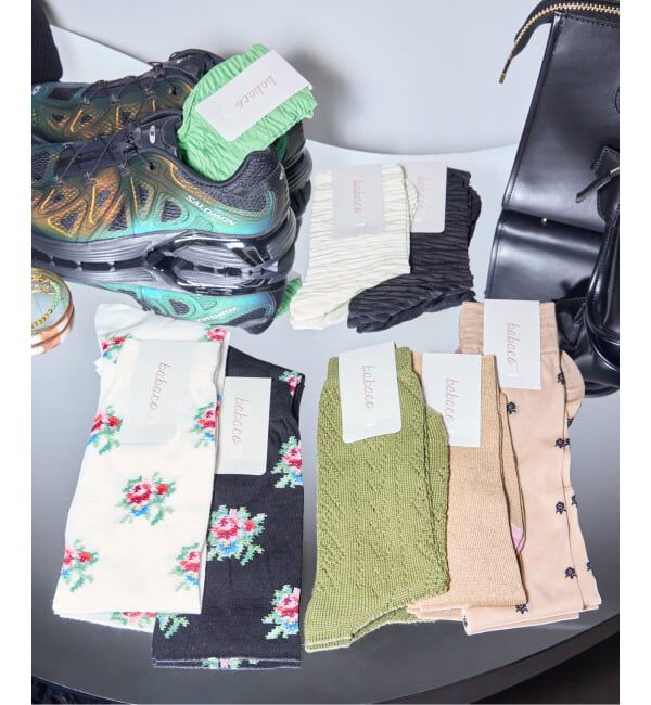  「Babaco ROSE KNEE HIGH SOCKS BA02-BN67HS：靴下」|ソックス|