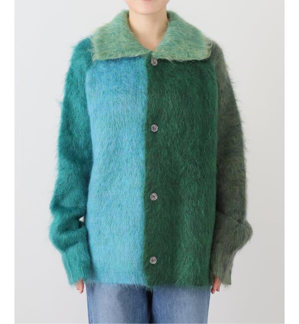  「WASTE YARN  PROJECT BRUSHED JACKET：ニットジャケット」|ニット・セーター|ブルーベース