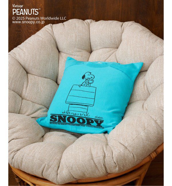 journal standard Furniture「【PEANUTS&times;SPORTS WEAR by JSF】別注 SWEAT CUSHION　クッションカバー」|クッション・クッションカバー|ブルー