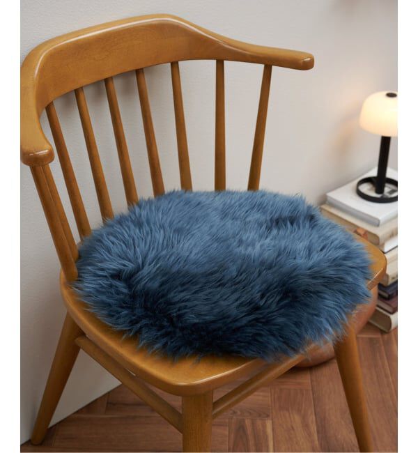 journal standard Furniture「SHEEPSKIN SEAT PAD　シープスキン シートパッド 35&times;35cm」|その他|ブルー