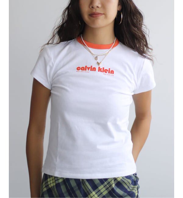 JOINT WORKS「Calvin Klein /カルバン クライン SS RETRO LOGO GRAPHIC TEE」|Tシャツ・カットソー|ホワイト