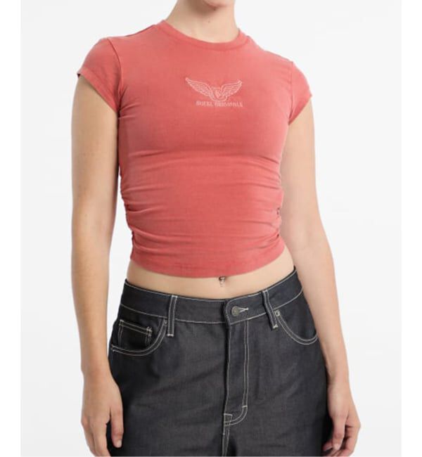 JOINT WORKS「GUESS/ゲス GO VINTAGE SHIRRED WING SS TEE」|Tシャツ・カットソー|レッド