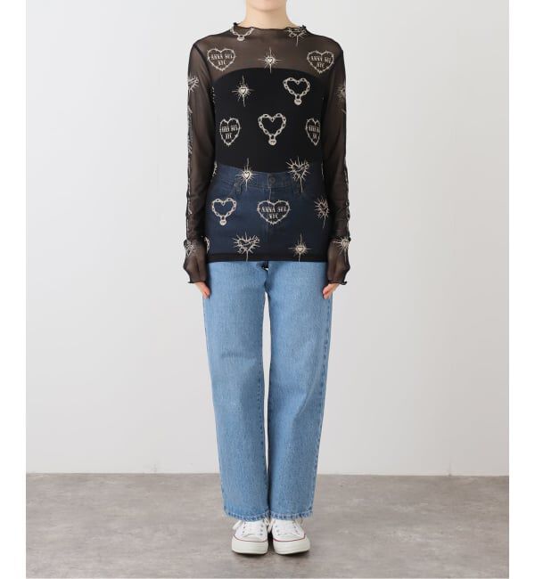 JOINT WORKS「ANNA SUI NYC / アナスイエヌワイシー ハート総柄シアートップス」|Tシャツ・カットソー|