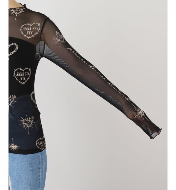 JOINT WORKS「ANNA SUI NYC / アナスイエヌワイシー ハート総柄シアートップス」|Tシャツ・カットソー|