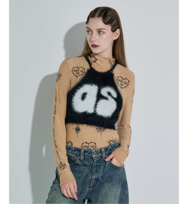 JOINT WORKS「ANNA SUI NYC / アナスイエヌワイシー ハート総柄シアートップス」|Tシャツ・カットソー|