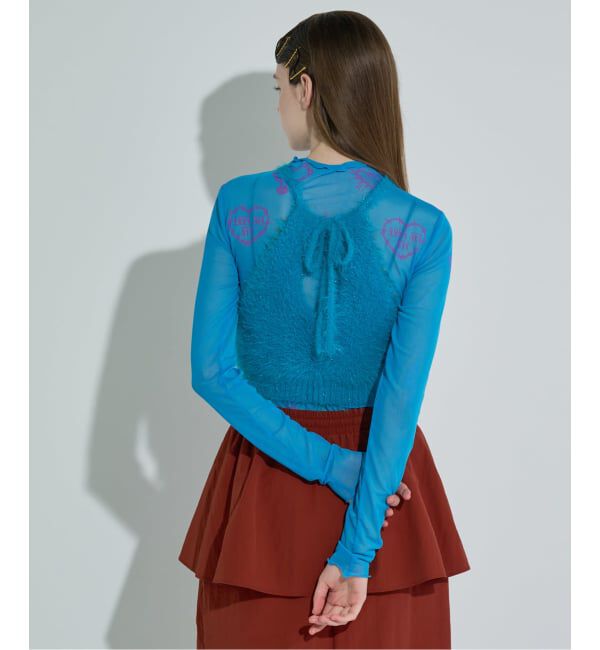 JOINT WORKS「ANNA SUI NYC / アナスイエヌワイシー ハート総柄シアートップス」|Tシャツ・カットソー|