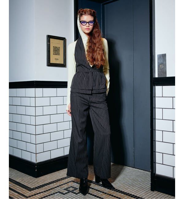 JOINT WORKS「ANNA SUI NYC / アナスイエヌワイシー ピンストパーティーパンツ」|スラックス|