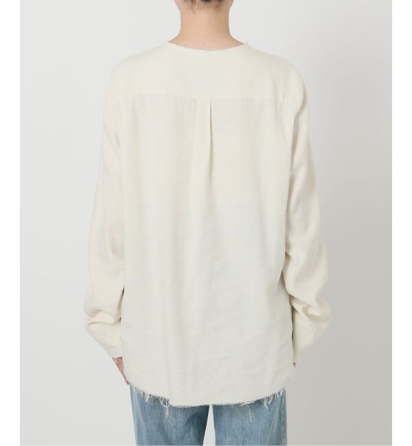 Plage「R&rsquo;IAM シルクMIX DAMEGE シャツ」|シャツ・ブラウス|