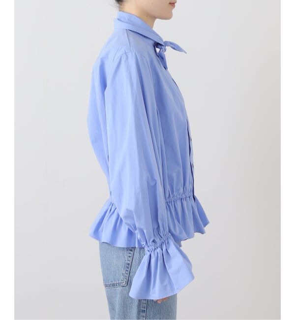 Plage「JANE SMITH / ジェーンスミス WASHED COTTON BROAD BOW TIE ブラウス」|シャツ・ブラウス|