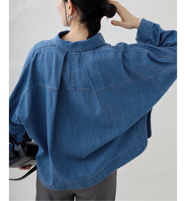 VERMEIL par iena「《追加2》デニムフォルムシャツ」|シャツ・ブラウス|