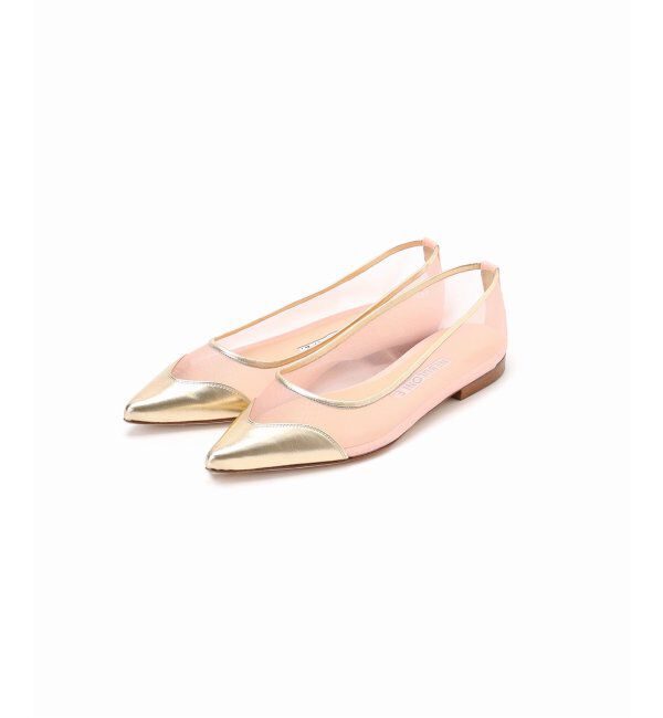 VERMEIL par iena「NEBULONI E.（ネブローニ） TULE FLAT SHOES ピンク 7418MINA」|その他|