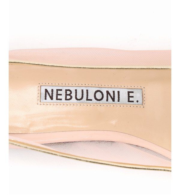 VERMEIL par iena「NEBULONI E.（ネブローニ） TULE FLAT SHOES ピンク 7418MINA」|その他|