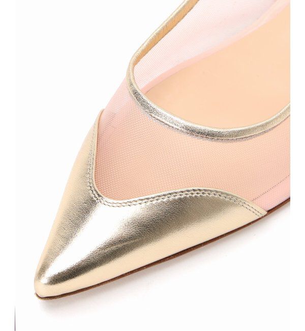 VERMEIL par iena「NEBULONI E.（ネブローニ） TULE FLAT SHOES ピンク 7418MINA」|その他|