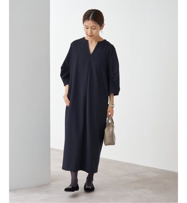 IENA「《WEB限定/追加2》タックスリーブワンピース」|ワンピース|