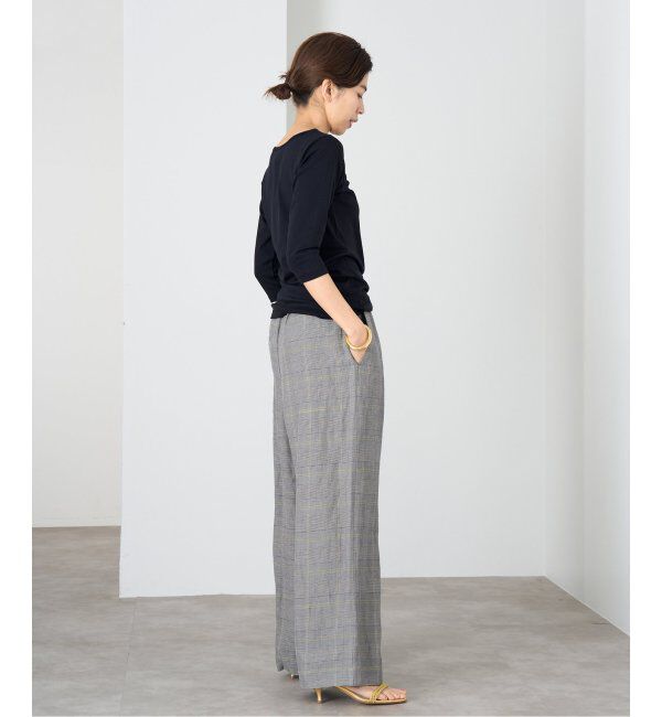 IENA「ATON/エイトン 別注 SUVIN FRAISE ボートネック Tシャツ」|Tシャツ・カットソー|