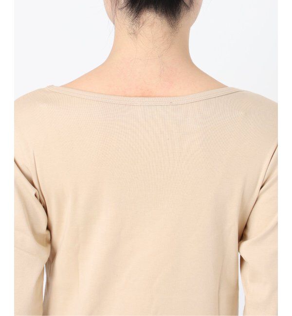 IENA「ATON/エイトン 別注 SUVIN FRAISE ボートネック Tシャツ」|Tシャツ・カットソー|