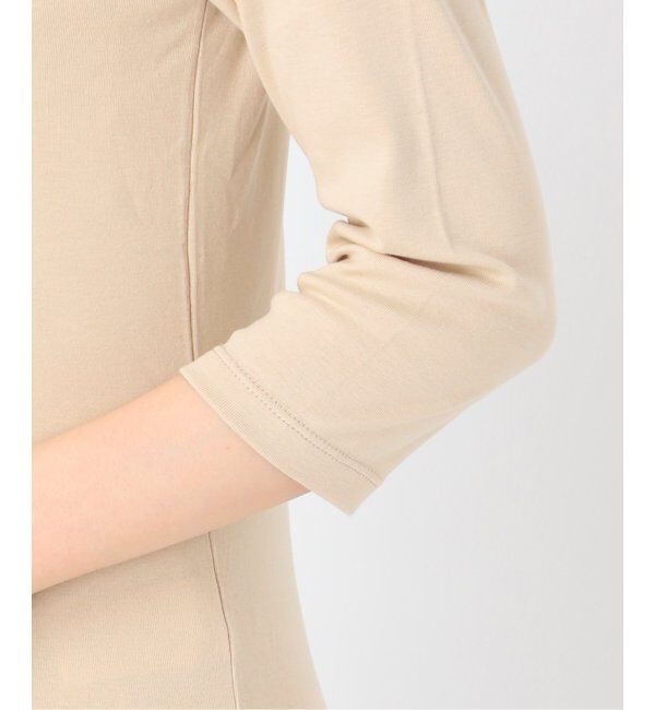 IENA「ATON/エイトン 別注 SUVIN FRAISE ボートネック Tシャツ」|Tシャツ・カットソー|