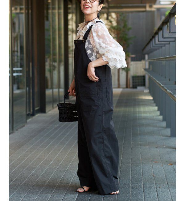 IENA LA BOUCLE「IENA LA BOUCLE 撥水ナイロンタフタオーバーオール」|オールインワン|