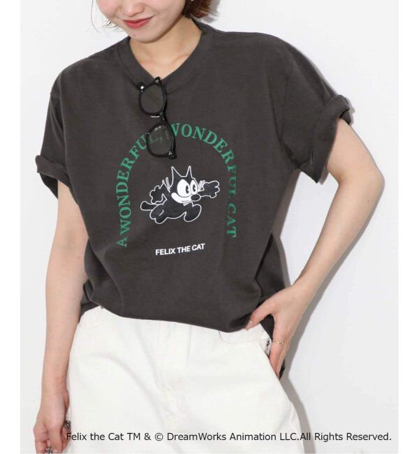 SLOBE IENA「《WEB限定/追加2》BALMYDAYS / バルミーデイズ SLOBE別注 FELIX TEE」|Tシャツ・カットソー|ブラック