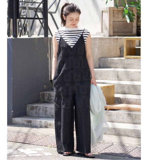 IENA「《WEB限定/追加6》レースオールインワン」|オールインワン|