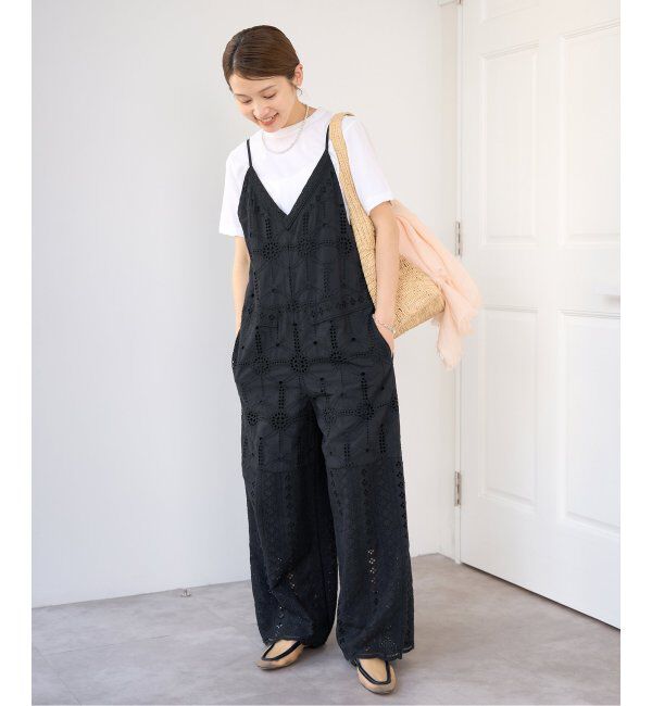 IENA「《WEB限定/追加6》レースオールインワン」|オールインワン|