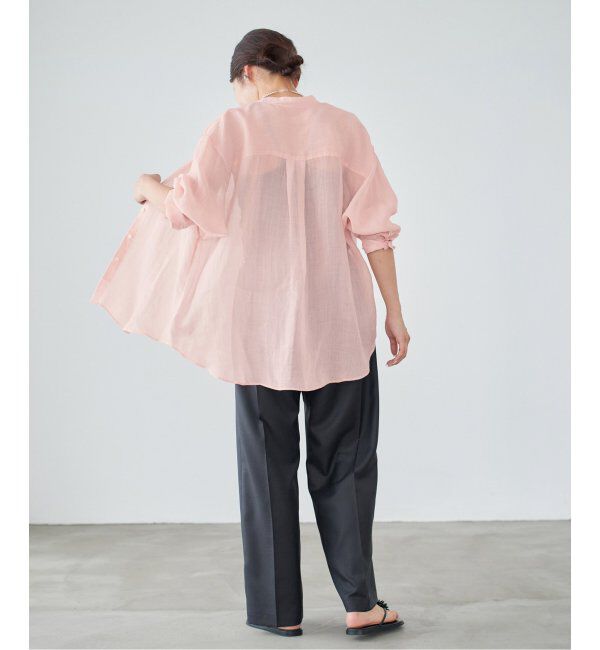 IENA「《追加》ラミーバンドカラーシャツ」|シャツ・ブラウス|