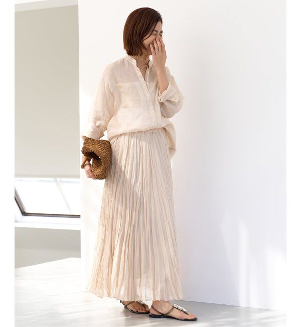 IENA「《追加》ラミーバンドカラーシャツ」|シャツ・ブラウス|