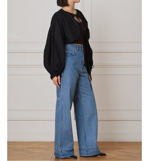 IENA LA BOUCLE「VIOLETTE ROOM/バイオレットルーム VR SHORT トップス VR253112」|シャツ・ブラウス|