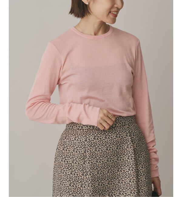 IENA「80セーターマシンプルオーバー」|Tシャツ・カットソー|ピンク