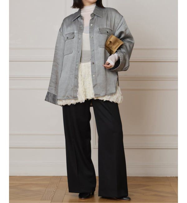 IENA LA BOUCLE「IENA LA BOUCLE キュプラツイルシャツ」|シャツ・ブラウス|