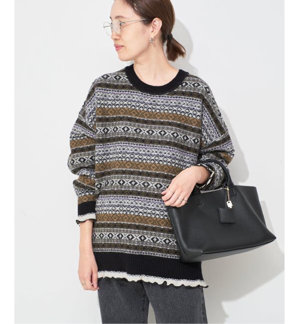 SLOBE IENA「フェアアイルプルオーバー」|ニット・セーター|