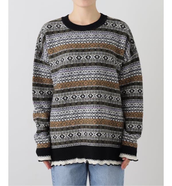 SLOBE IENA「フェアアイルプルオーバー」|ニット・セーター|