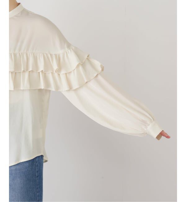 SLOBE IENA「ダブルフリルブラウス」|シャツ・ブラウス|