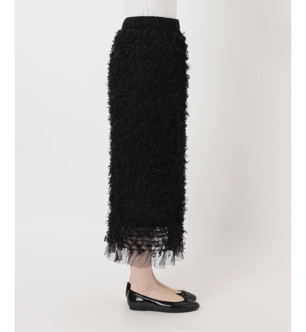 IENA「《予約》チュールテープスカート」|スカート|