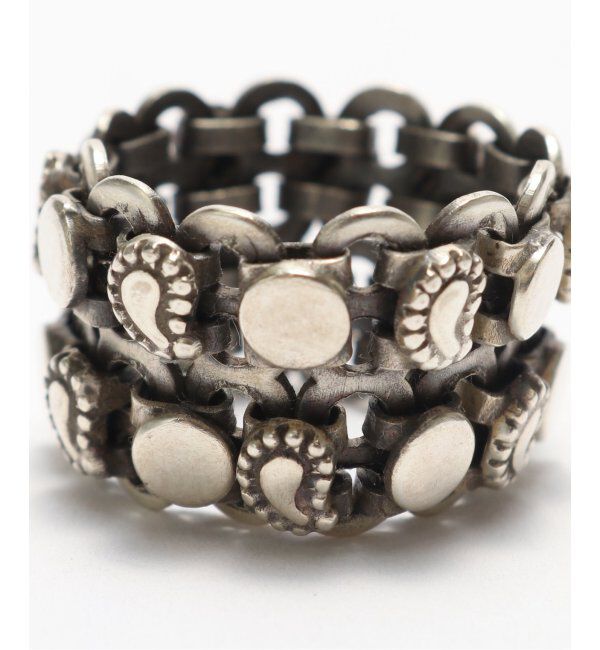 EDIFICE「THARU SILVER(タルー シルバー)  Double Ring PAISLEY」|リング|