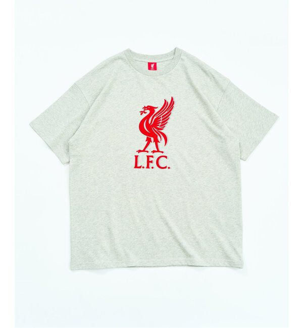Liverpool FC「【Liverpool FC / リバプール FC】VINTAGE FLOCKING PRINT Tシャツ」|Tシャツ・カットソー|グレーB