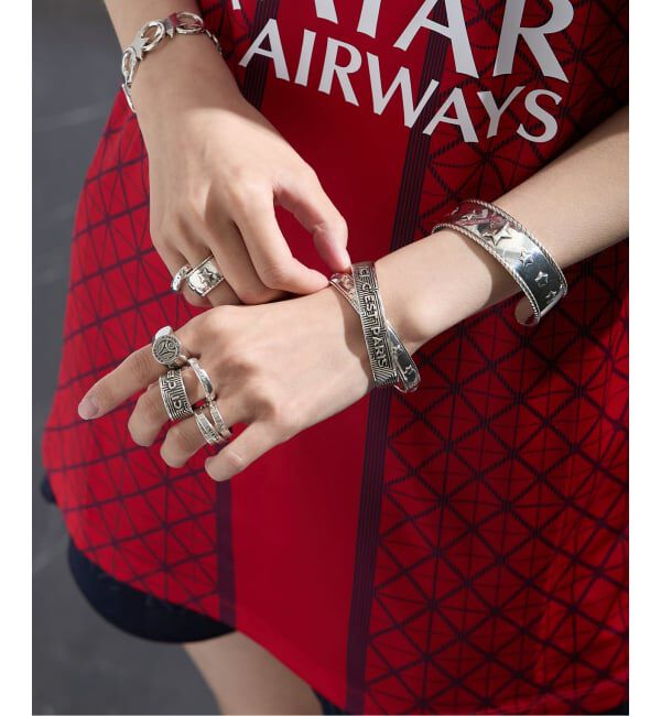 Paris Saint-Germain「【PHILIPPE AUDIBERT / フィリップ オーディベール】PSG Rellef ring BG4425- L」|リング|