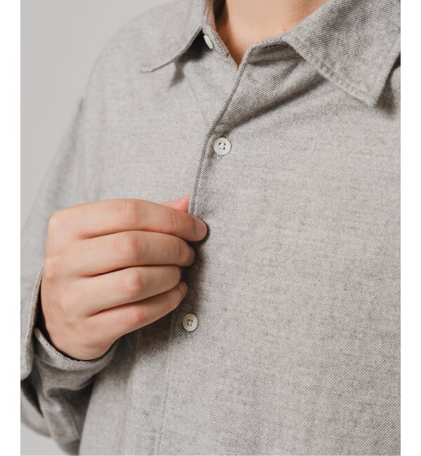EDIFICE「ETS.MATERIAUX(マテリオ) ネル フレンチ ワーク シャツ」|シャツ・ブラウス|