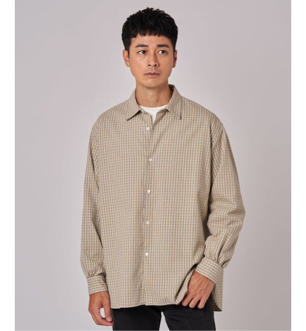 EDIFICE「ETS.MATERIAUX(マテリオ) チェック フレンチ ワーク シャツ」|シャツ・ブラウス|