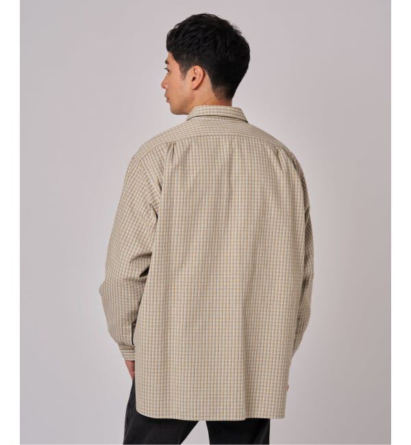 EDIFICE「ETS.MATERIAUX(マテリオ) チェック フレンチ ワーク シャツ」|シャツ・ブラウス|