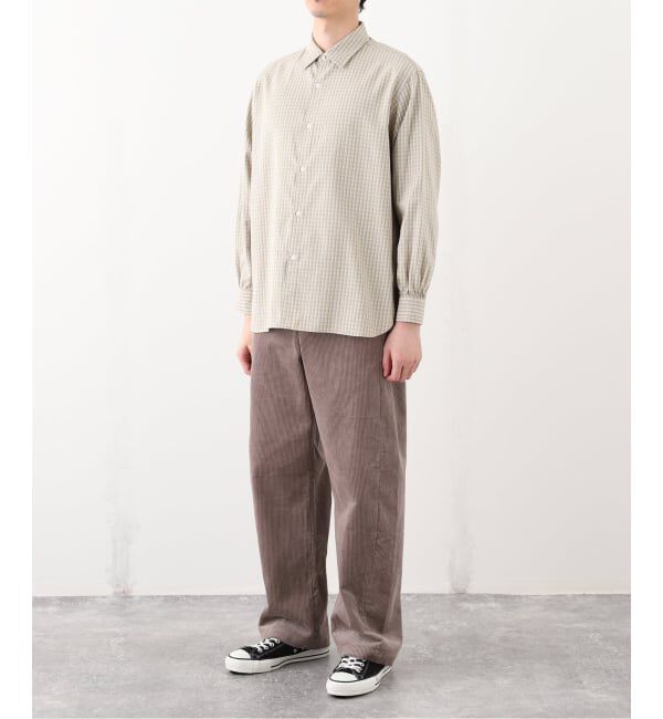 EDIFICE「ETS.MATERIAUX(マテリオ) チェック フレンチ ワーク シャツ」|シャツ・ブラウス|