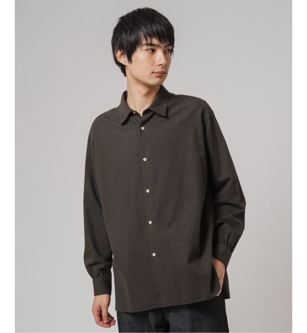 EDIFICE「ETS.MATERIAUX(マテリオ) チェック フレンチ ワーク シャツ」|シャツ・ブラウス|