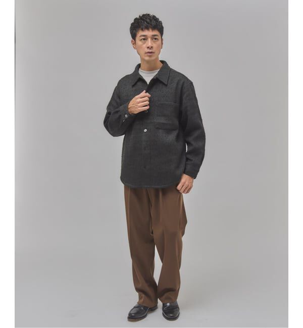 EDIFICE「Frank ツイード シャツ ブルゾン」|シャツ・ブラウス|