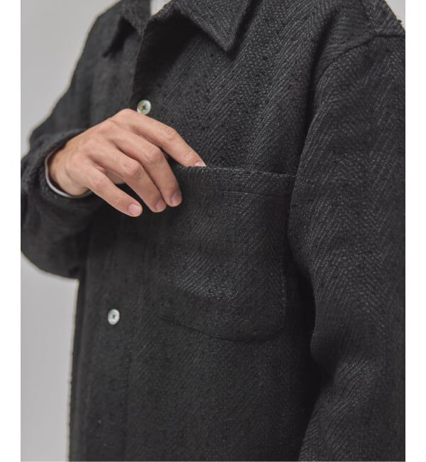 EDIFICE「Frank ツイード シャツ ブルゾン」|シャツ・ブラウス|