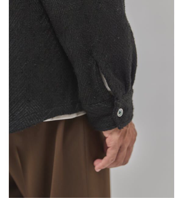 EDIFICE「Frank ツイード シャツ ブルゾン」|シャツ・ブラウス|